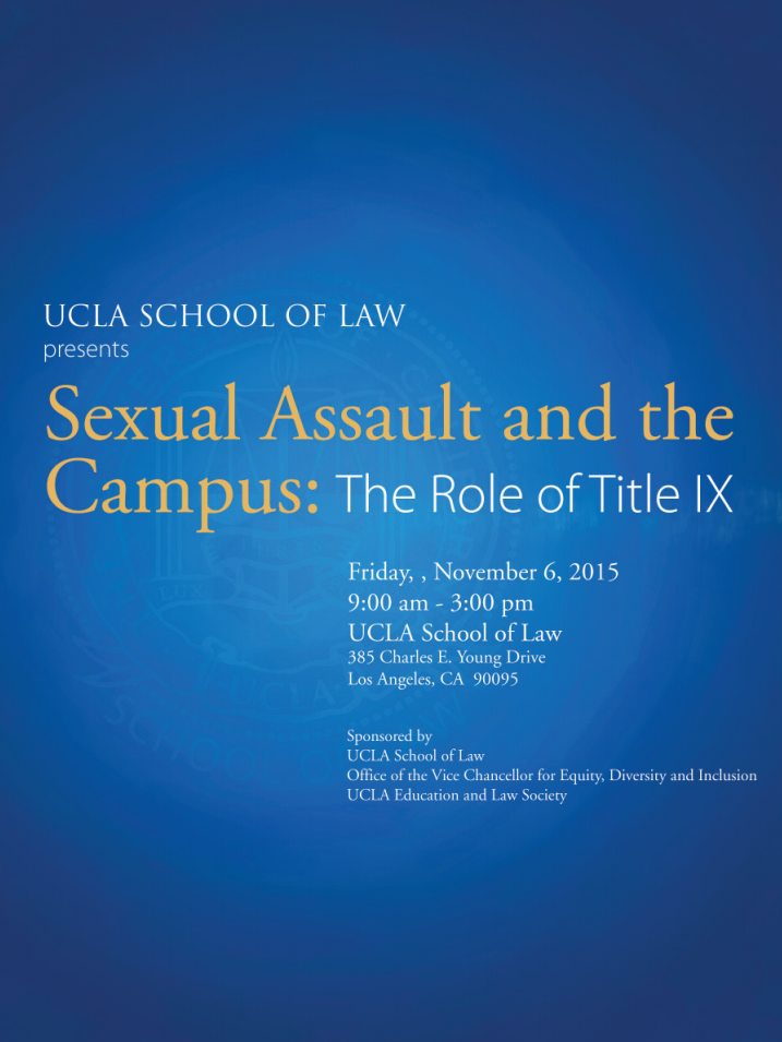 Sexual Assault and the Campus The Role of Title IX UCLA Equity