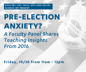 flyer for election faculty workshop