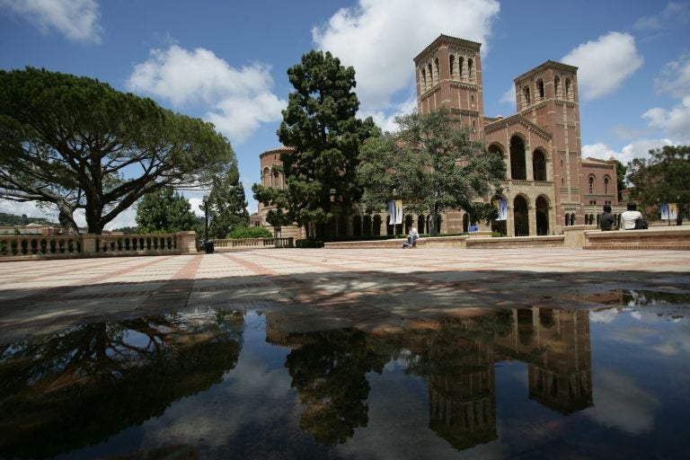 royce hall with its refection