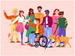 diverse group of illustrated people