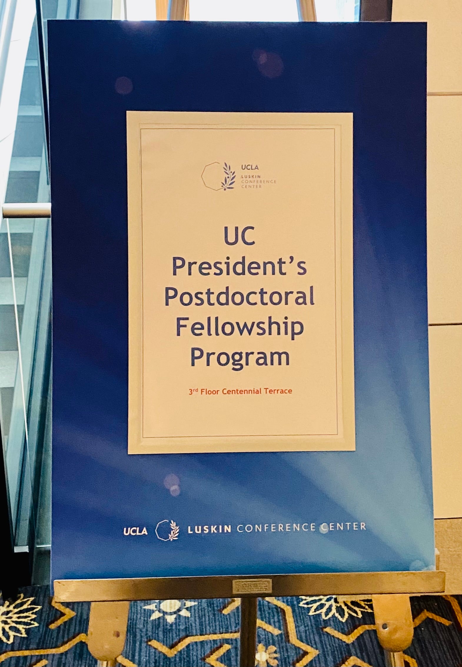 event flyer for the 2022 uc president’s and chancellors’ postdoctoral fellowship program kick-off luncheon for southern california