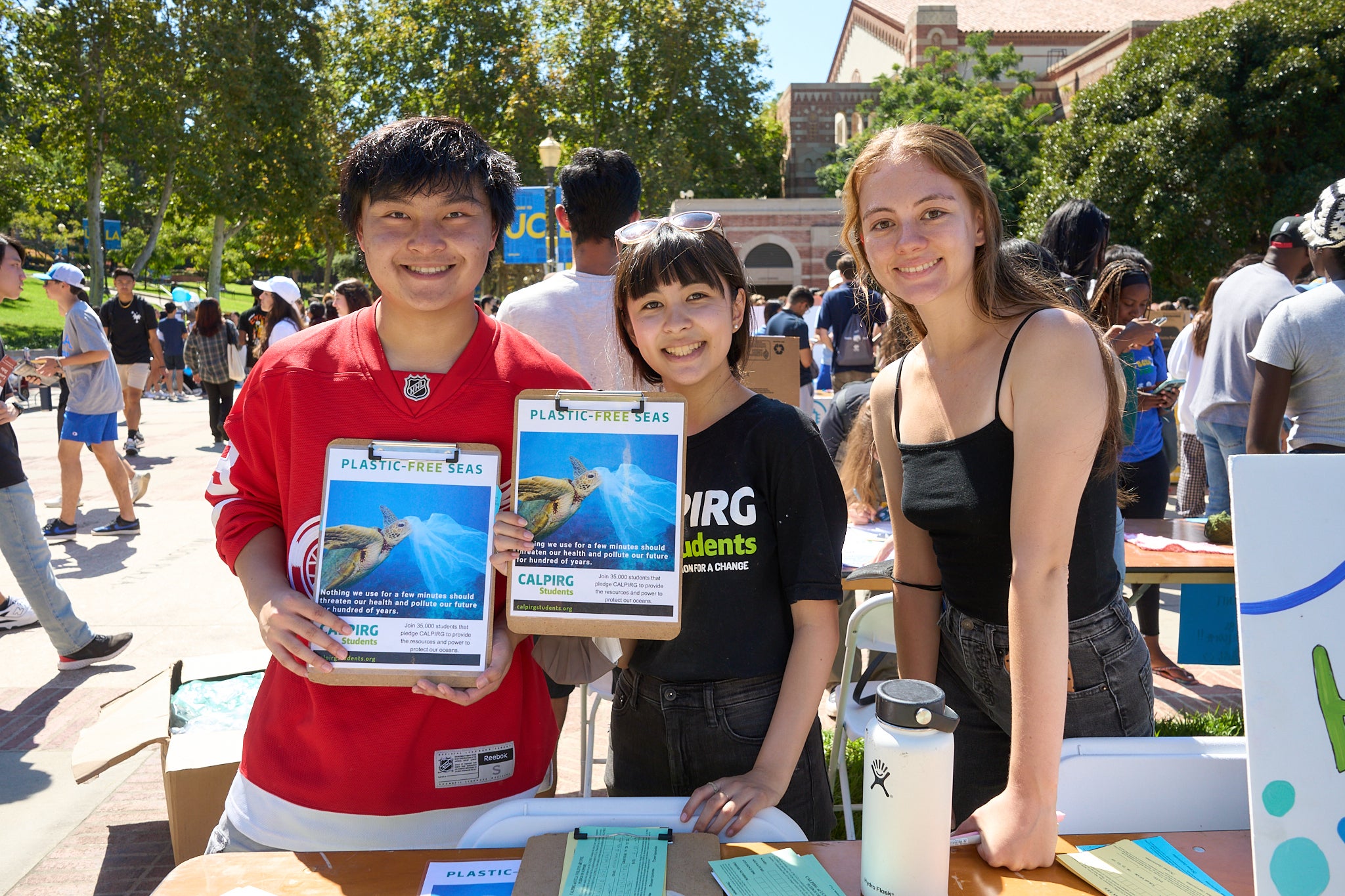 ucla calpirg representatives at the 2022 ucla enormous activities fair