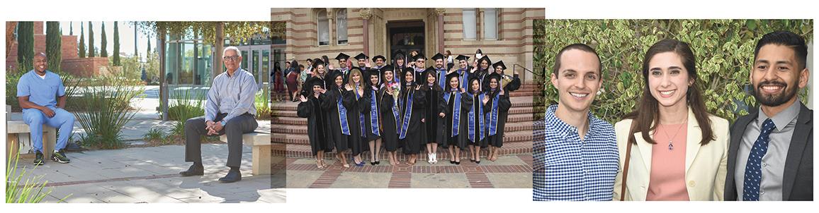 collage of images from the ucla school of dentistry spotlighting diverse student populations