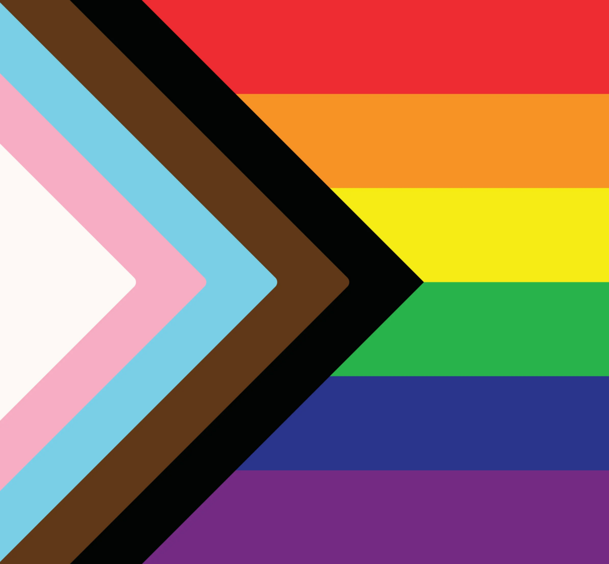 lgbtqia plus pride rainbow flag