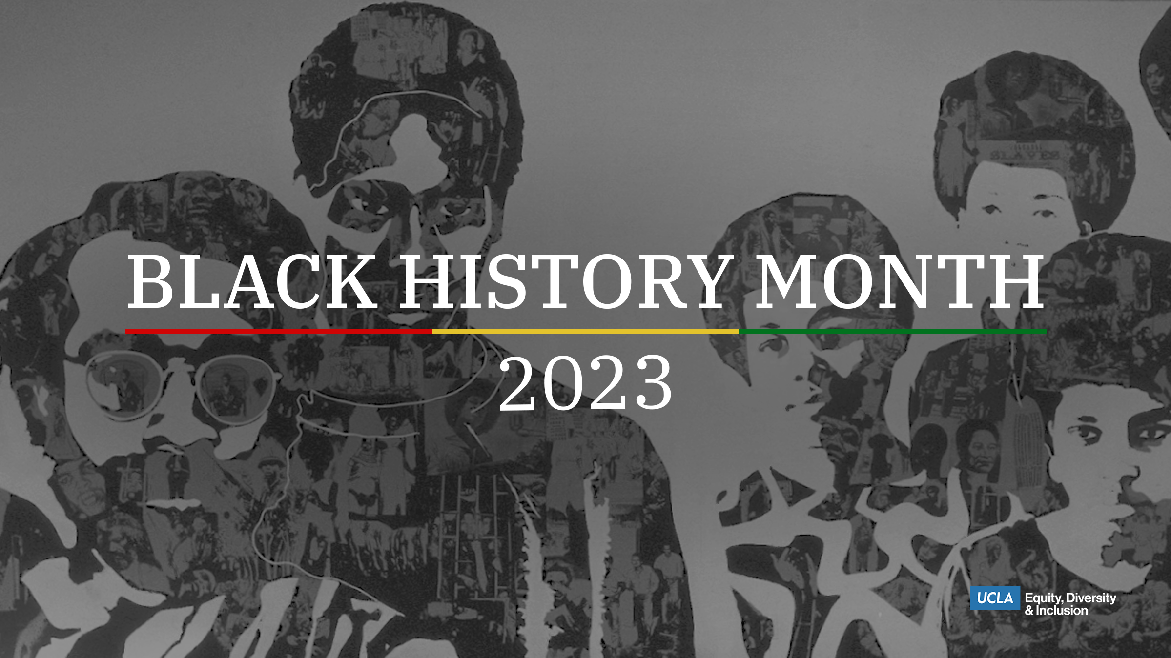 black history month 2023 - mural painting in the background