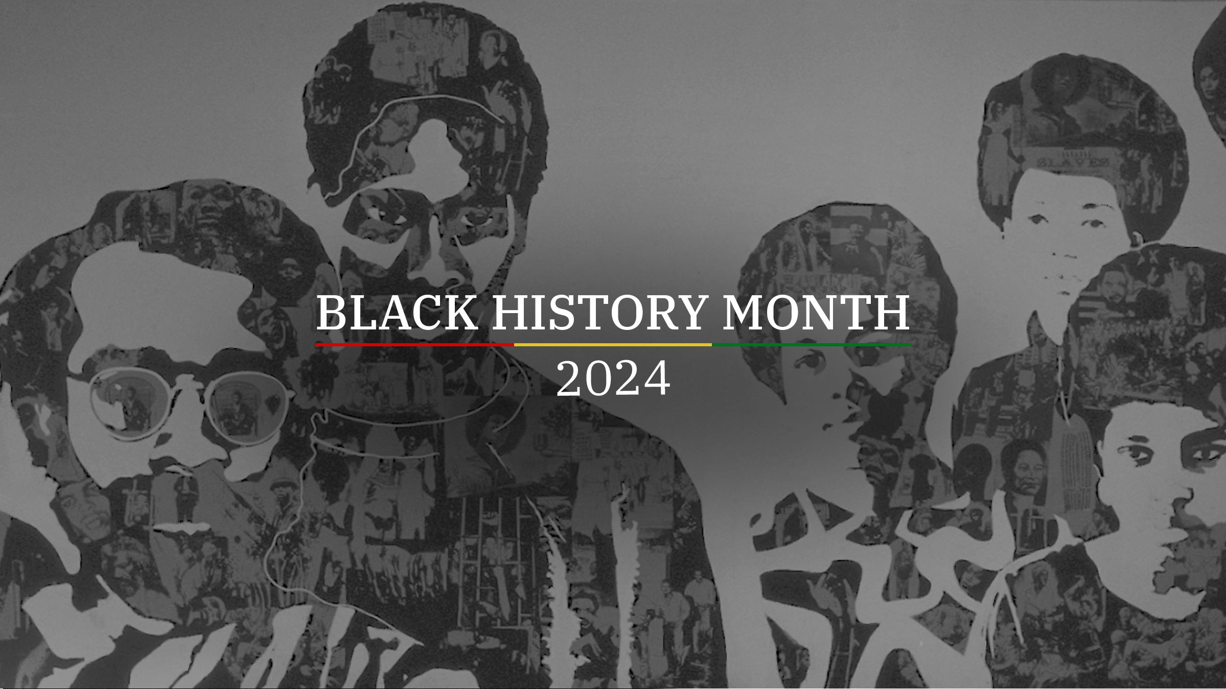 black history month 2024 - mural painting in the background