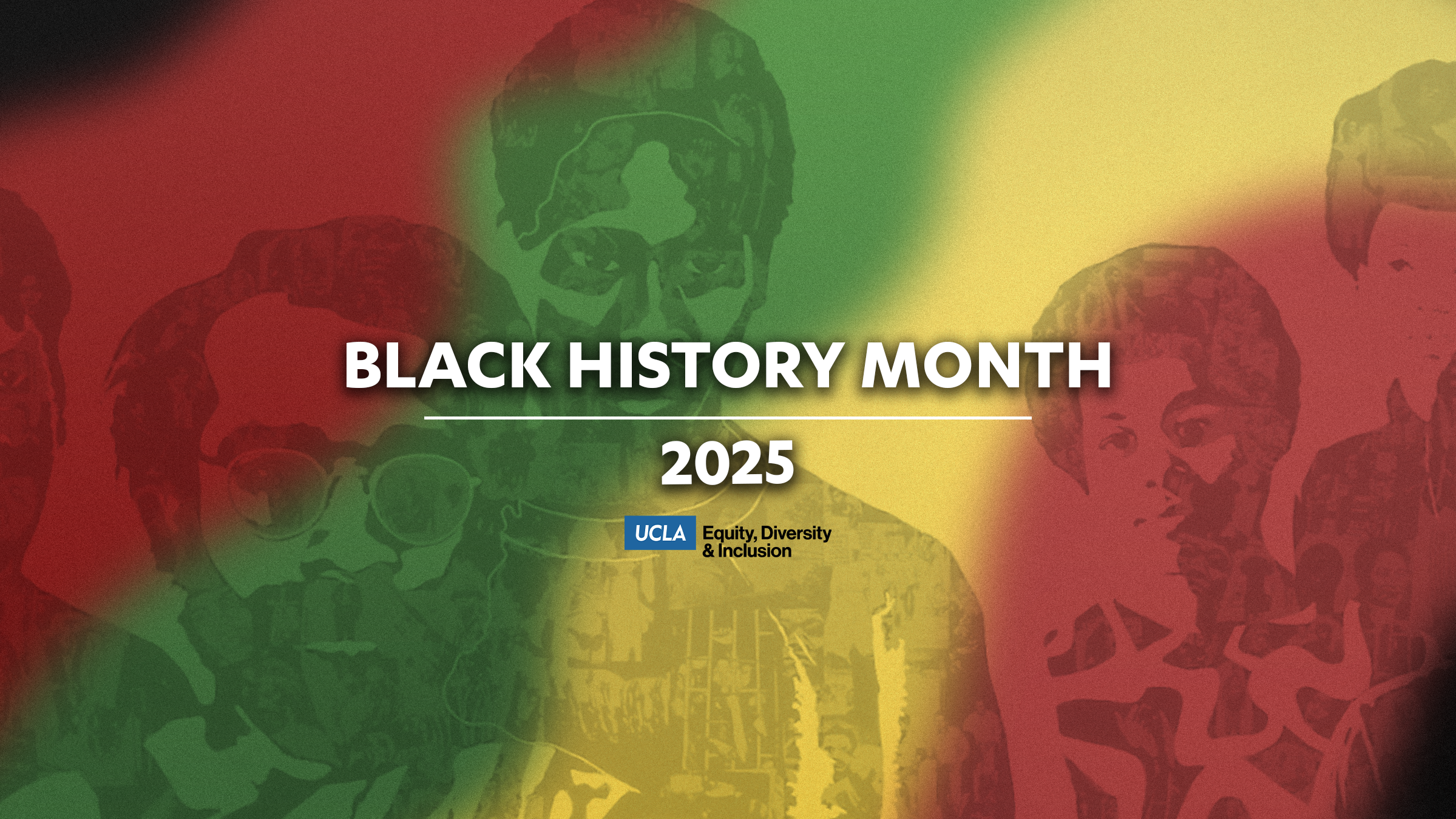 black history month 2025 - mural painting in the background